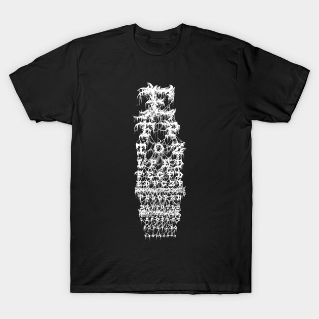 HEAVY METAL EYE CHART T-Shirt by Brootal Branding